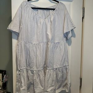 Madewell Linen-Blend Lorelei Mini Dress